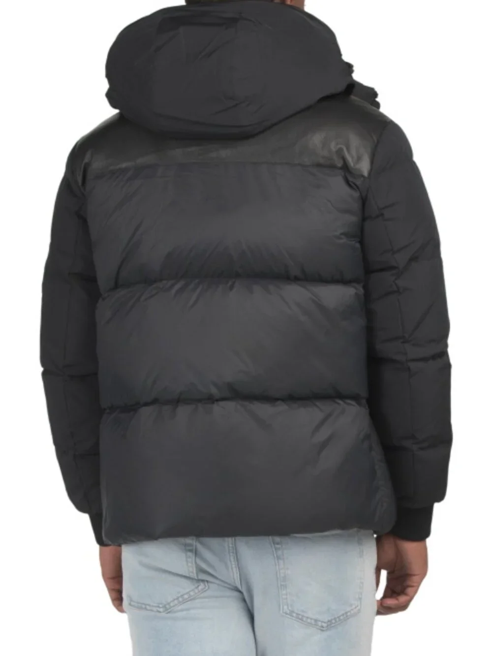 PAJAR Mixed Media Faux Shearling Puffer With Removable Hood